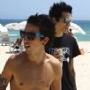 Cadu e Rodrigo na praia
