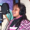 Bruna Karla no studio.