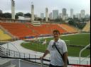 eu em sampa vizitando o museu do futebol no pacaemb�-sp